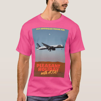 Ata 757 Travel Poster Illustration T-Shirt