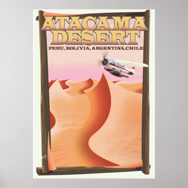 Atacama Desert Adventure travel poster. Poster (Front)