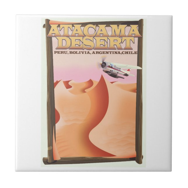 Atacama Desert Adventure travel poster. Tile (Front)