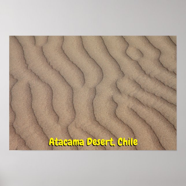 Atacama Desert sand ripples Poster (Front)