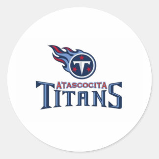 Atascocita Titans Youth Football Classic Round Sticker