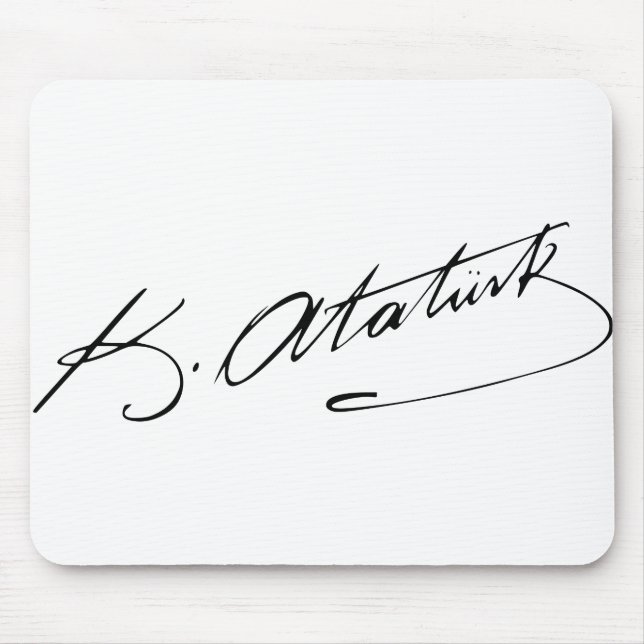 Ataturk Mouse Mat (Front)