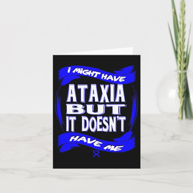 Ataxia Awareness 4  Card (Front)