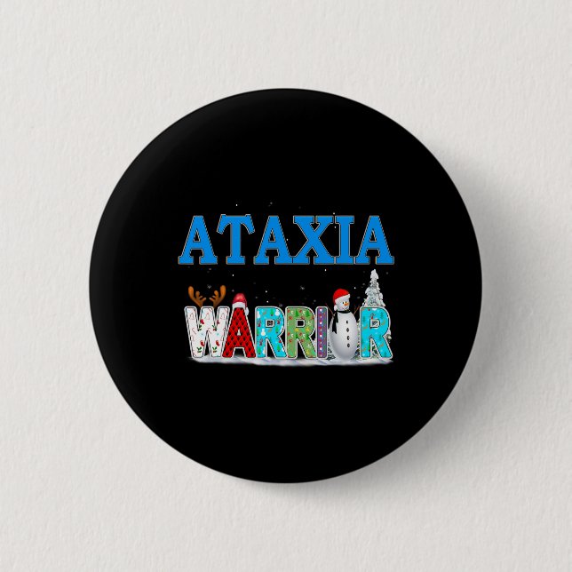 Ataxia Awareness 6  Cm Round Badge (Front)