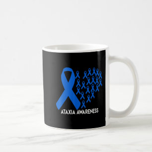 Ataxia Awareness blue ribbon Gift T-Shirt31 Coffee Mug