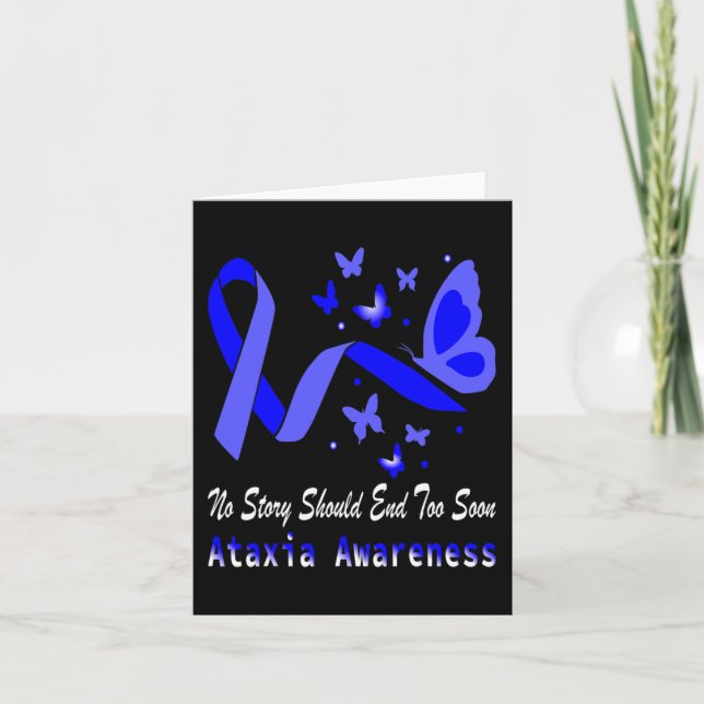 Ataxia Awareness Butterfly Support  Card (Front)
