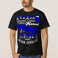 Ataxia Awareness Family Warrior Support T-Shirt129