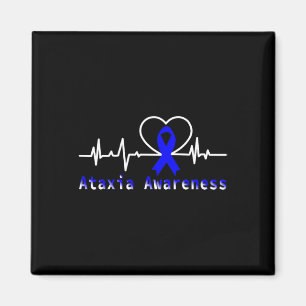 Ataxia Awareness Heartbeat Warrior Support Magnet