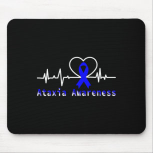 Ataxia Awareness Heartbeat Warrior Support Mouse Mat