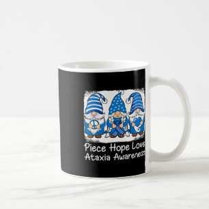 Ataxia Support Gnomes With Ribbon Blue Ataxia Awar Coffee Mug
