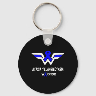 Ataxia Telangiectasia Awareness Warrior Support Bl Key Ring