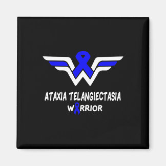 Ataxia Telangiectasia Awareness Warrior Support Bl Magnet