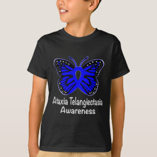 Ataxia Telangiectasia Awareness Warrior Support Bl T-Shirt