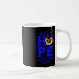 Ataxia Telangiectasia Blue Hope Vintage Sunflower Coffee Mug