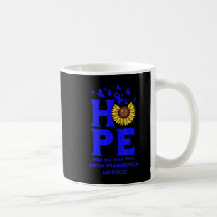 Ataxia Telangiectasia Blue Hope Vintage Sunflower  Coffee Mug