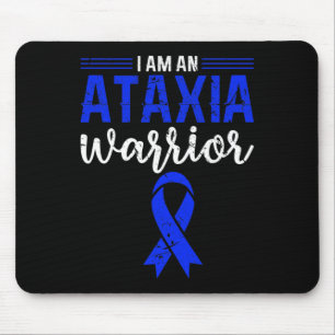 Ataxia Warrior Blue Ribbon Impaired Coordination A Mouse Mat