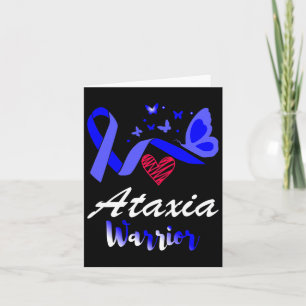 Ataxia Warrior Butterfly Awareness Support  Card
