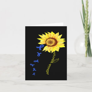Ataxia Warrior Fun Design Ataxia Awareness.  Card