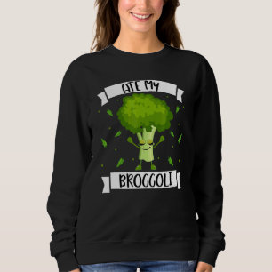 Ate My Broccoli Vegetarian Broccoli Vegan Sweatshirt