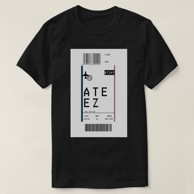 ATEEZ Boarding Pass Samsung Galaxy Soft Case T-Shirt (Design Front)