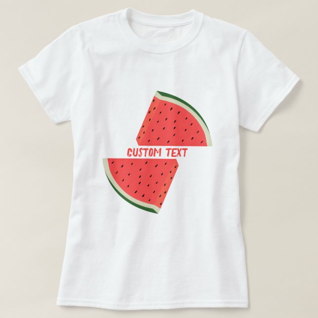atermelons T-Shirt Custom Trext Name (Design Front)