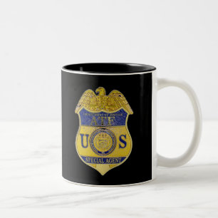 ATF ALCOHOL TOBACCO AND FIREARMS Two-Tone COFFEE MUG
