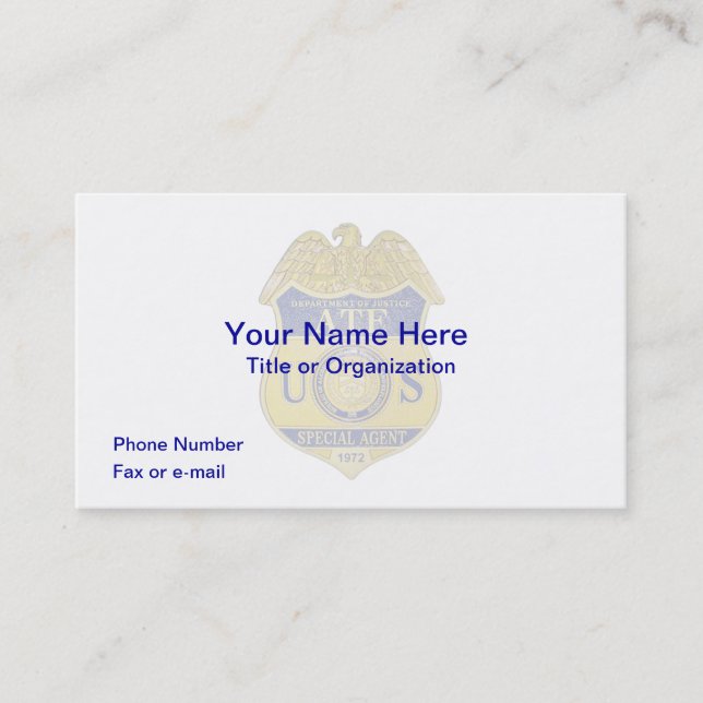 ATF Badge Business Card (Front)