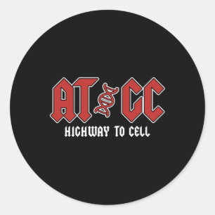 Atgc - Funny Teacher Student Biology Classic Round Sticker