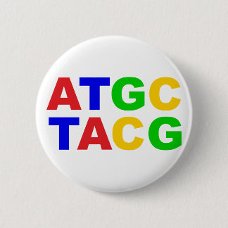 ATGC nucleic obases 6 Cm Round Badge