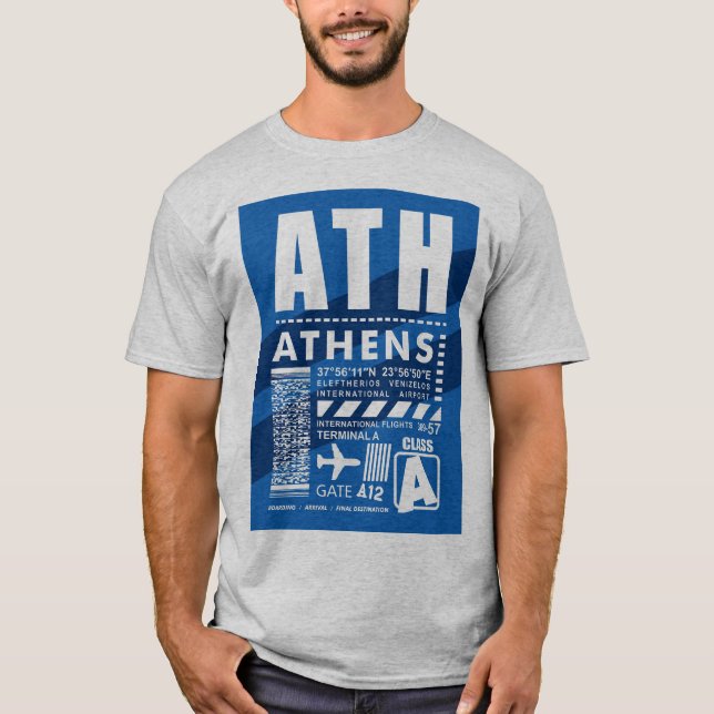 ATH Athens Airport T-Shirt (Front)