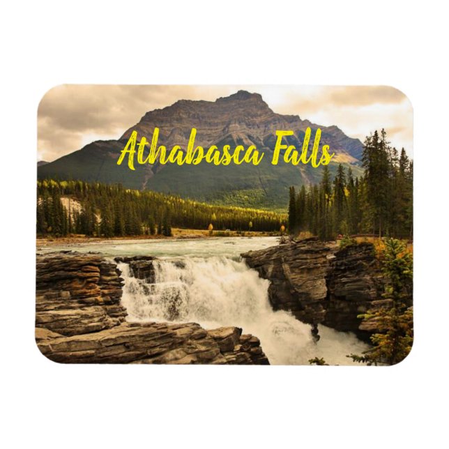 Athabasca Falls Canada stylized Magnet (Horizontal)