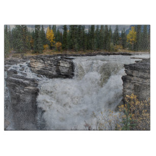 Athabasca Falls, Canadian Waterfall Photography Cutting Board