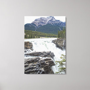Athabasca Falls Jasper, Alberta Canada Photo Canvas Print