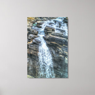 Athabasca Falls Jasper, Alberta Canada Photo Canvas Print