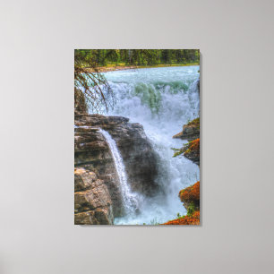 Athabasca Falls Jasper, Alberta Canada Photo Canvas Print
