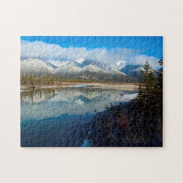 Athabasca River, Jasper National Park, Alberta Jigsaw Puzzle (Horizontal)