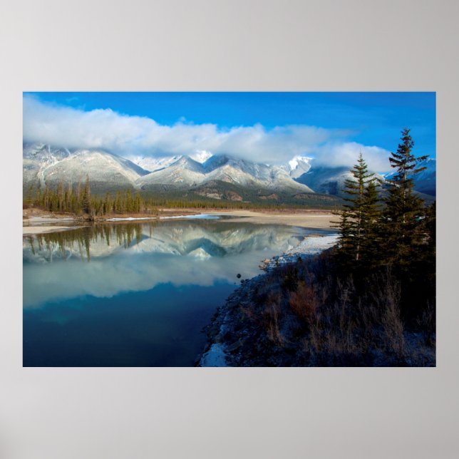 Athabasca River, Jasper National Park, Alberta Poster (Front)