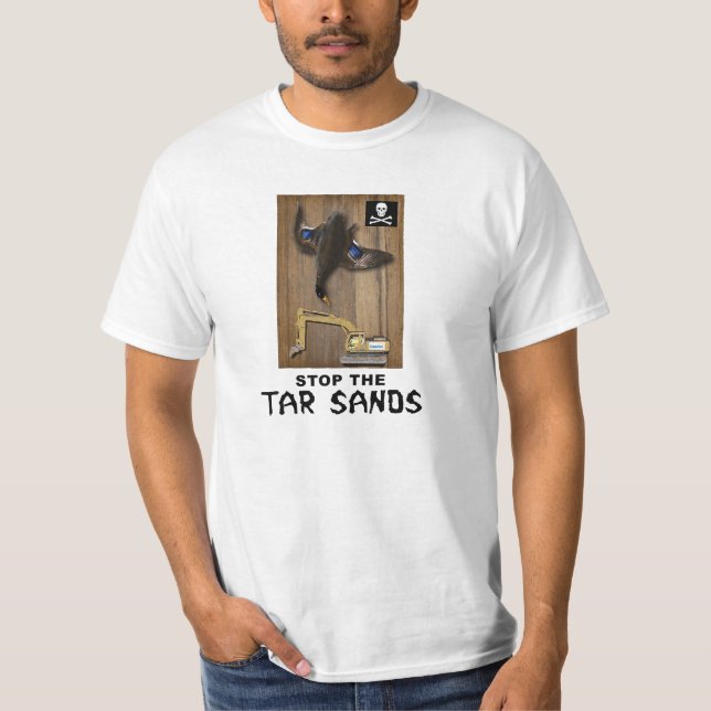 Athabasca Tar Sands Duck Mount T-Shirt (Front)