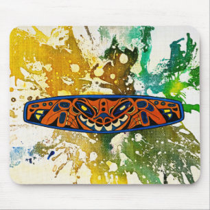 Athabascan Totem by Michael Moffa Mouse Mat