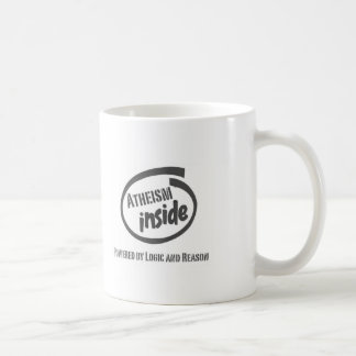 Atheism Inside Powred by logic and reason Coffee Mug
