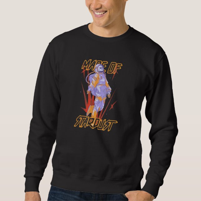 Atheism Message Cool Skeleton Astronaut Subtle Ath Sweatshirt (Front)