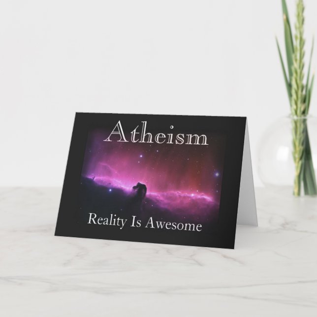 Atheism, Reality is awesome Holiday Card (Front)