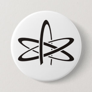 Atheism Symbol 7.5 Cm Round Badge