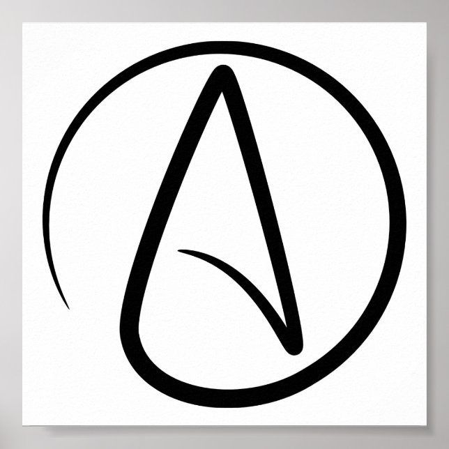 Atheism Symbol - Atheist Sign (Front)