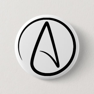 Atheism Symbol - Atheist Sign 6 Cm Round Badge