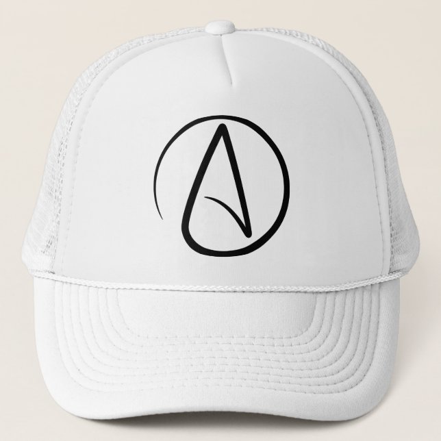 Atheism Symbol - Atheist Sign Trucker Hat (Front)