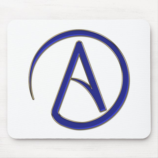 Atheism symbol mouse mat (Front)