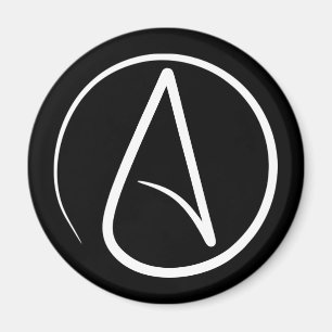 atheism symbol religion magnet