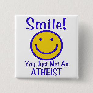 Atheist 15 Cm Square Badge