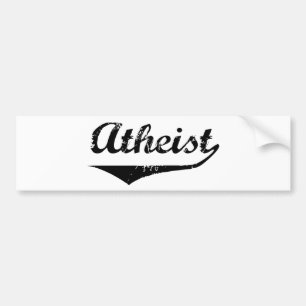 Atheist 2 bumper sticker